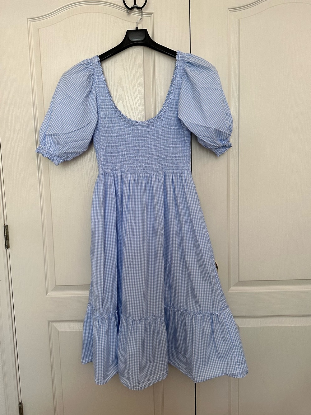 Hill House Blue & White Gingham Nap Dress